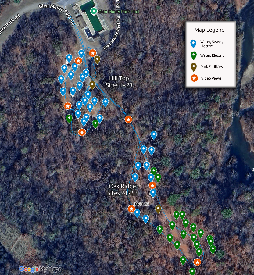 My RV Park Website Map 1